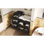 Armoire flottante murale 24 po avec armoire latérale, meuble-lavabo rectangulaire, petit lavabo avec trou de robinet simple et trop-plein, armoire de salle de bain moderne avec lavabo en céramique-118324816