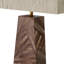 Table Lamp Gaultier brown straw marquetry incl shade
