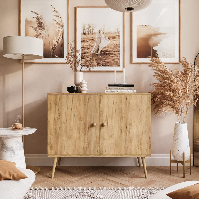 Syed Standard Accent Cabinet, Gold Craft Oak