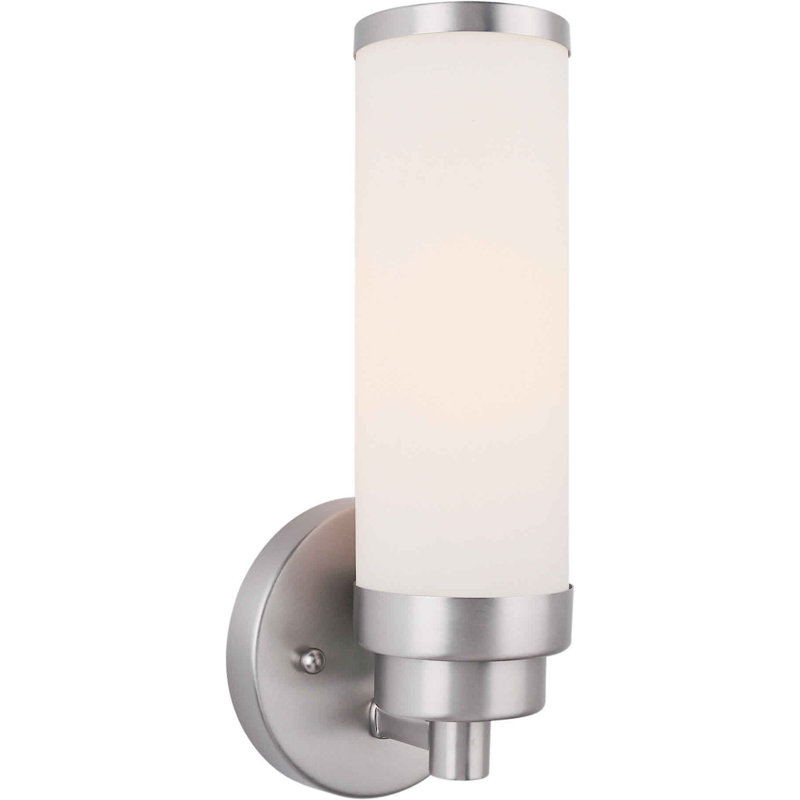 Armed Sconce, Brushed Nickel