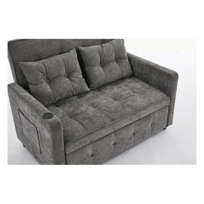 Fauteuil convertible Boneless, Gris