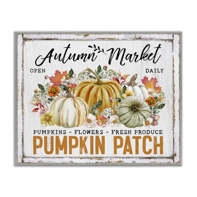 Rustic Autumn Market Canvas Wall Art by Creatif Belle