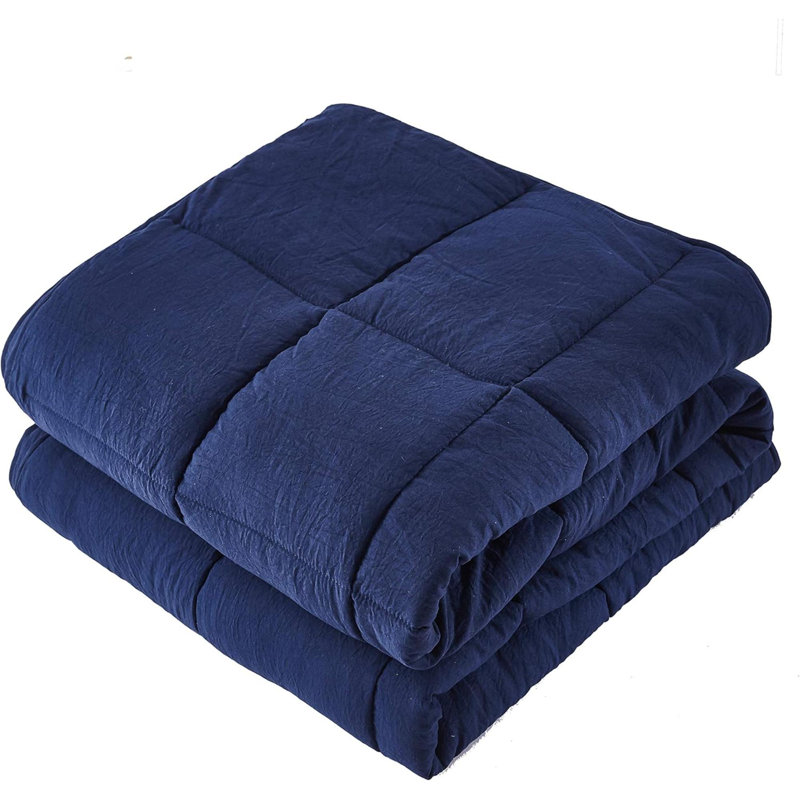 3 pièces d'édredon en duvet synthétique toutes saisons pré-lavé avec 3 pièces, Marine