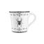 Ensemble de 4 tasses d'Halloween en porcelaine blanche 222 Fifth Elegant Hahant - chapeau de sorcière, citrouille-lanterne, bouteilles de potion et araignée - 20,29 oz