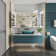 Pouyan 30"H Recessed or Surface Mount Framed  LED Medicine Cabinet with Adjustable Shelves