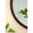 20"Circle Wall Mirror with Wooden Frame-1913323467