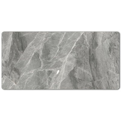 55"L×28"W Gloss Grey Sintered Stone Table Top for DIY Overlay and Replacement