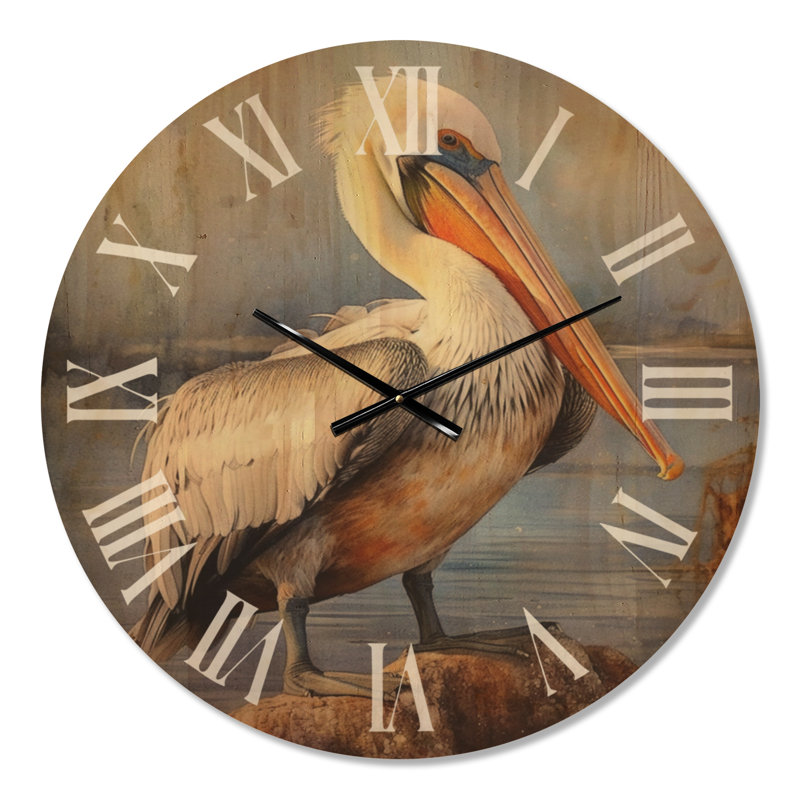 Horloge murale majestueuse Pelican Seabird III, Medium