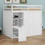 Lit mezzanine avec garde-robe, bureau et tablettes-1568461756