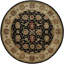 Wool Oriental Area Rug in Black/Brown-635897600