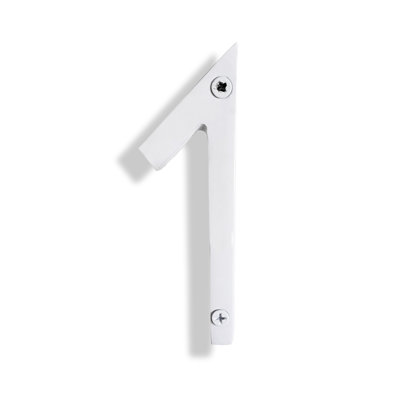 Numéro de maison en métal flottant