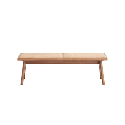 Banc de patio en rotin naturel Velentina