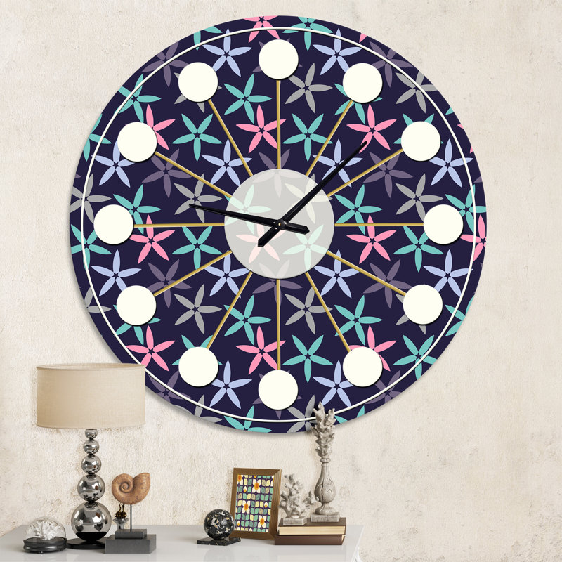 Horloge murale rétro Mid-Century, Moyenne