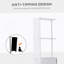 Armoire de rangement pour salle de bain de 54 po de hauteur, tour à linge autoportante avec tablette à 2 niveaux et tiroirs, organisateur de plancher étroit, blanc-581920777