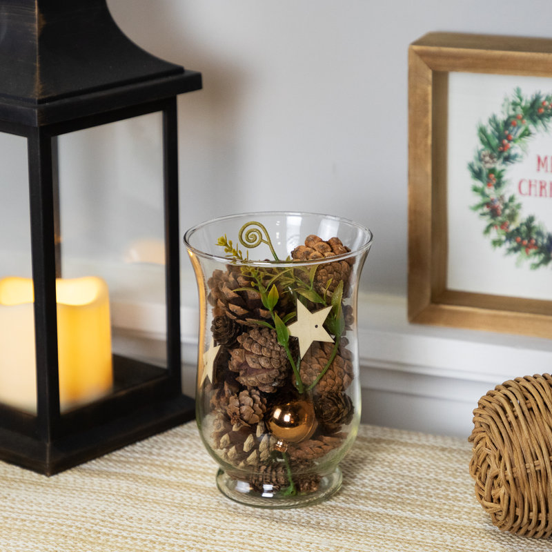 Ornaments Pinecones And Stars Christmas Decorations - 6"