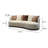 Mallorca Modern Curved Upholstered Sofa