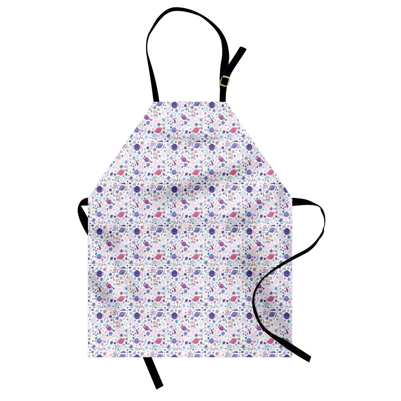 Dakota Fields Outer Space Apron Unisex Planets Celestial Items Adult Size Multicolor
