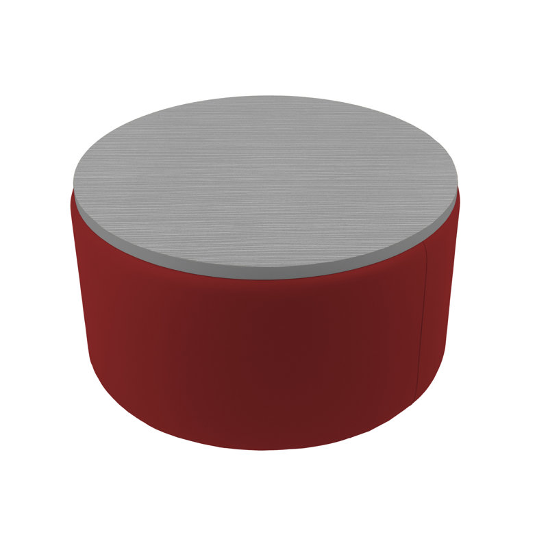 Repose-pieds rond 30 po Pro Series, Rouge / Gris
