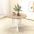 Versatile Oval Dining Table with Removable Leaf and Sturdy Trestle Base