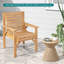 Chaise de patio en bois de sapin Millwood Pines