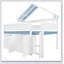 Loft Bed With Canopy Roof And Storage Cabinet-1259554736
