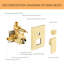 Robinet de baignoire et de douche mural avec valve brute-64227635