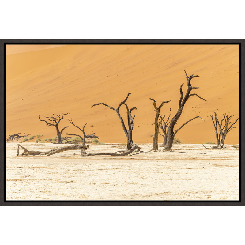 Namibian Skeleton Trees III Print by Richard Silver, Image Brush Gel, 25.75" H x 37.75" W
