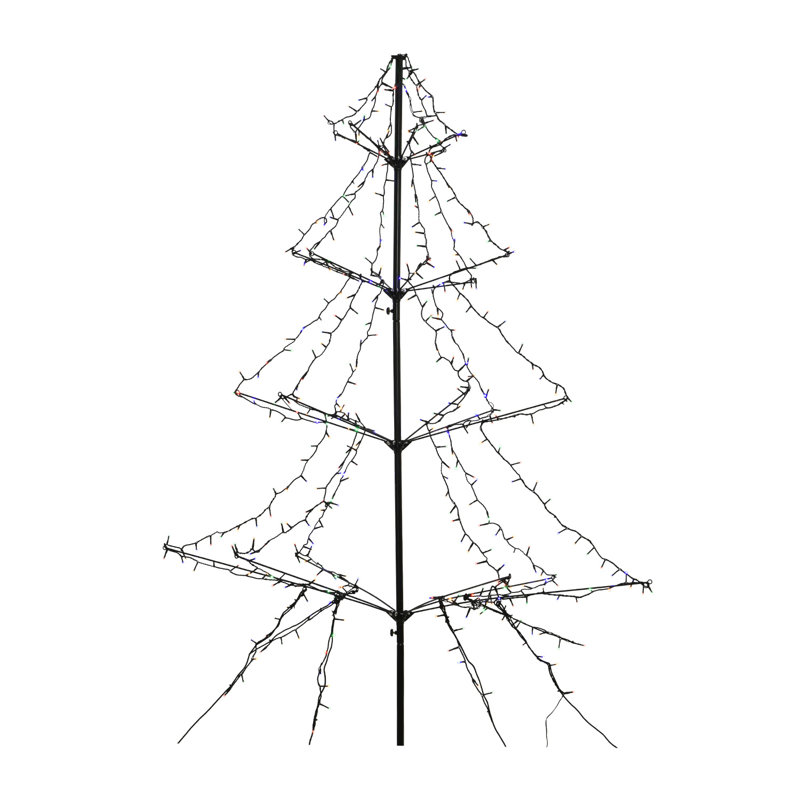 LED Twinkle Lighted Trees & Branches, Multi-Coloured, 300cm