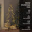 Metal Christmas Tree with Stand Black Steel-969756168