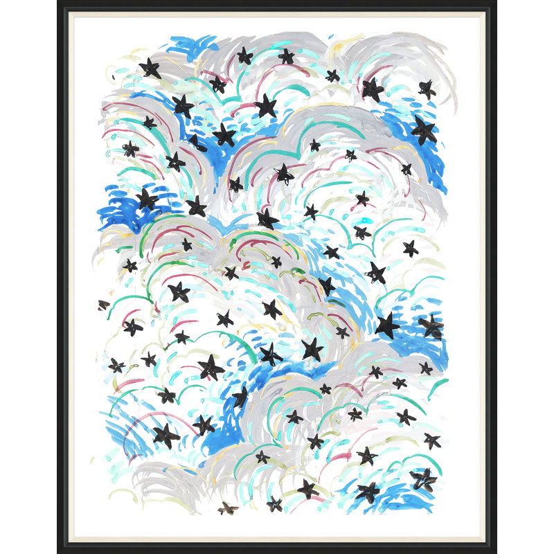 La Voute Etoile 2 Print by Paule Marrot, Black Framed, 54" H x 43" W x 1.25" D