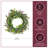 22 inch Artificial Spring Wreath with Eucalyptus Leaves, Lavender, Flowing Green Stems