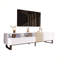 Meuble télé moderne pour téléviseur de 80 po avec espace de rangement double-1028589741