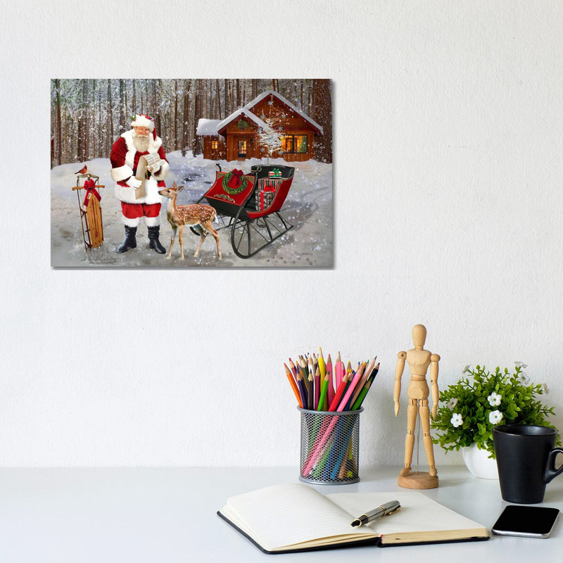«A Message For Santa», reproduction d'art sur toile tendue