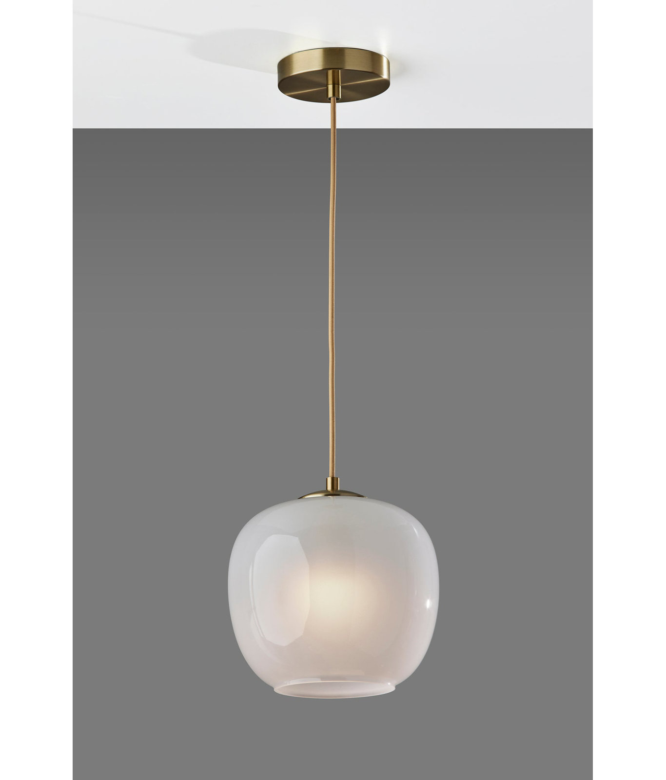 Hazelhurst Single Light Glass Pendant