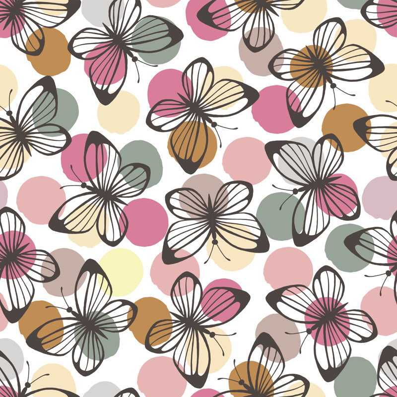 «Ninh Butterflies» sur toile par Skorobogatova, impression, H 20 po x l 20 po