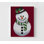 «Winter Snow Friend» par Marcus Prime, impression d'affiche bonhomme de neige, décor de salon de Noël blanc, décor rustique de chalet d'hiver, art de bonhomme de neige mignon