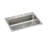 Lustertone 31" L x 22" W Drop-in Kitchen Sink with Drain Assembly and Basket Strainer-123538651-9254514