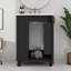 Meuble-lavabo 24 po avec lavabo, armoire de salle de bain avec tablette de porte, rangement latéral ouvert-119691046