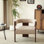 Melanney Modern Upholstered Fabric Accent Armchair