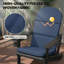 Ensemble de chaises d'extérieur Hdpe Adirondack avec coussins amovibles et porte-gobelet-330792334