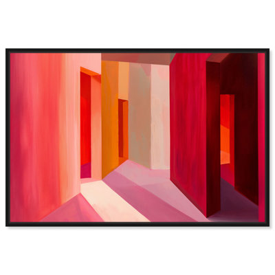 Art mural moderne géométrique à blocs de couleurs modernes par Art Remedy