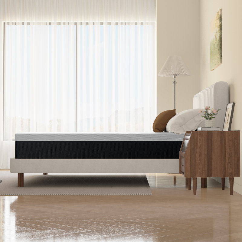 Alwyn Home Winchendon Medium-Firm Gel Memory Foam Mattress - High-Density Support, Motion Isolation &  Removable Cover, King