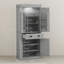Armoire de cuisine de style moderne avec lumières DEL, tablettes de porte, tiroir et tablettes réglables-1619646138