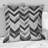 Grey  Modern Herringbone Flow IV - Modern Throw Pillow-108514335
