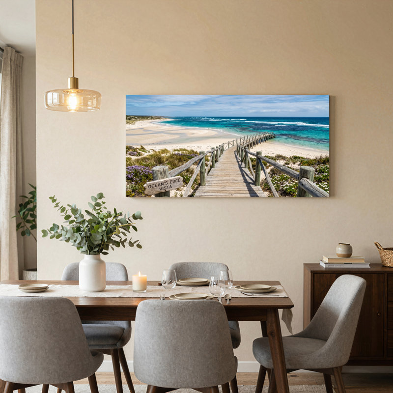 «Ocean Vista», reproduction d'art sur toile, ensemble de 1, 4824