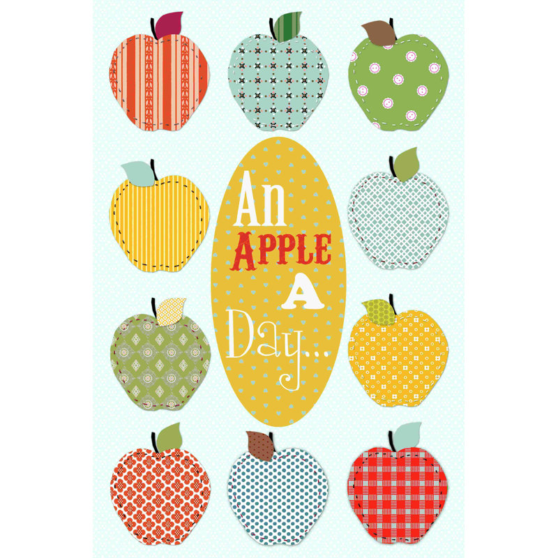 An Apple a Day - impression sur toile tendue, L 8 po x H 12 po