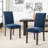 Bontrager Upholstered Nailed Trim Linen Parsons Dining Chairs with Solid Wood Legs-602640157