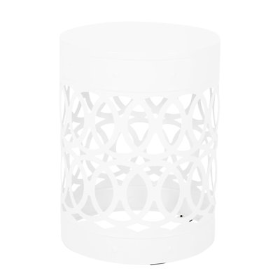 Modern Outdoor Side Table, Large, Robust Frame Detail Large Size, Finish, No Assembly Needed