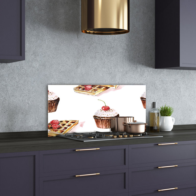 50cm W x 100cm L Glass Peel and Stick Panel