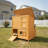 Double-House Chicken Coop With Nesting Box And 2 Pull-Out Trays